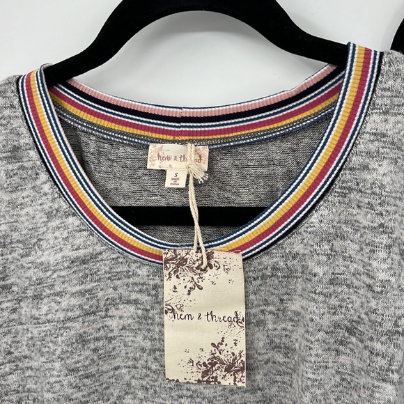 103. Jogger Set Multi Color Sweatshirt/Sweatpant Heather Gray Rose Blue Black - Picture 8 of 16